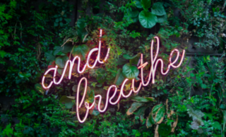 The words, "And Breathe"