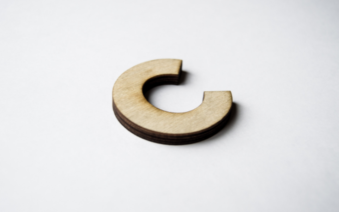 The letter C